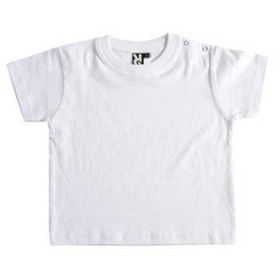 Tricou cu mÃ¢necÄƒ scurtÄƒ special pentru bebeluÈ™i, confecÈ›ionat din material neted È™i finisare compactatÄƒ, guler rotund È™i prindere pe umÄƒr cu capse, cu mÄƒrimi de la 6 luni la 18 luni.;6564_01