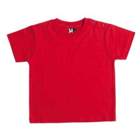 Tricou cu mÃ¢necÄƒ scurtÄƒ special pentru bebeluÈ™i, confecÈ›ionat din material neted È™i finisare compactatÄƒ, guler rotund È™i prindere pe umÄƒr cu capse, cu mÄƒrimi de la 6 luni la 18 luni.;6564_60