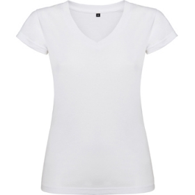 Tricou cu mÃ¢necÄƒ scurtÄƒ damÄƒ cu anchior È™i finisaj cu garniturÄƒ canelatÄƒ. CroialÄƒ cambratÄƒ È™i cu cusÄƒturi laterale.;6646_01