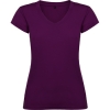 Tricou cu mÃ¢necÄƒ scurtÄƒ damÄƒ cu anchior È™i finisaj cu garniturÄƒ canelatÄƒ. CroialÄƒ cambratÄƒ È™i cu cusÄƒturi laterale.; cod produs : 6646_71