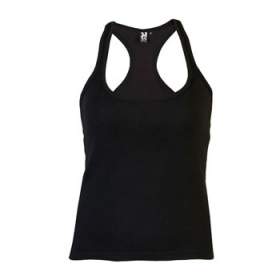 Tricou cambrat, cu rÄƒscroiala mÃ¢necii È™i decolteu cu garniturÄƒ latÄƒ È™i rÄƒsucitÄƒ. Spate tip Ã®notÄƒtor È™i cu cusÄƒturi laterale.;6517_02