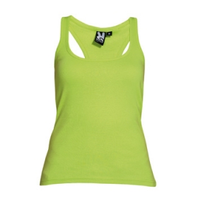 Tricou cambrat, cu rÄƒscroiala mÃ¢necii È™i decolteu cu garniturÄƒ latÄƒ È™i rÄƒsucitÄƒ. Spate tip Ã®notÄƒtor È™i cu cusÄƒturi laterale.;6517_69