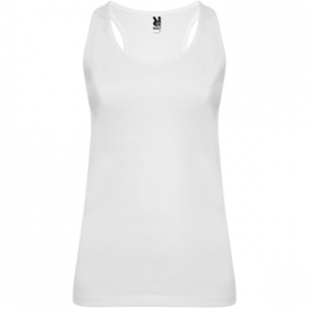 Tricou cambrat, cu rÄƒscroiala mÃ¢necii È™i decolteu cu garniturÄƒ latÄƒ È™i rÄƒsucitÄƒ. Spate tip Ã®notÄƒtor È™i cu cusÄƒturi laterale.;6535_01