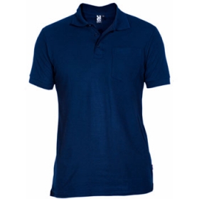 Tricou polo cu mÃ¢necÄƒ scurtÄƒ, buzunar, guler È™i manÈ™ete canelate È™i fantÄƒ cu 3 nasturi. BandÄƒ Ã®ntÄƒritÄƒ pentru acoperirea cusÄƒturii la guler.;6605_55