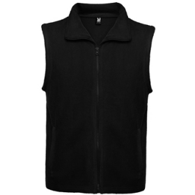 VestÄƒ polarÄƒ cu guler Ã®nalt È™i fermoar. Detaliu buzunare laterale cu fermoar de aceeaÈ™i culoare.;1099_02