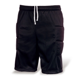 Goalkeeper shorts. Side and knee patch quilted insertions. Elastic waist with adjustable drawcord. | 0486_02