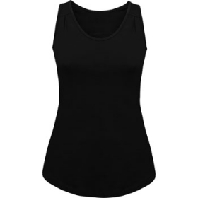 Maiou sport cu detaliu pliuri pe bretele.  Material fin È™i plÄƒcut la atingere. CroialÄƒ cambratÄƒ, material neted, cu cusÄƒturi laterale. Tiv asimetric, conferindu-i un aer modern.;0351_02