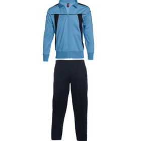 Trening din material combinat alcÄƒtuit din bluzÄƒ È™i pantaloni. BluzÄƒ cu mÃ¢necÄƒ dreaptÄƒ, douÄƒ buzunare laterale È™i guler, talie È™i manÈ™ete canelate. Pantaloni uni drepÈ›i, cu douÄƒ buzunare laterale, betelie cu elastic È™i È™nur reglabil. ;0315_1055