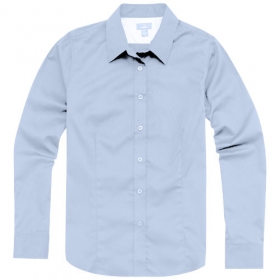 Wilshire Lds ls Shirt,FrBlue,L;3817341