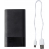 Aluminium power bank, with a capacity of 5000mAh, Black; cod produs : 5275-01