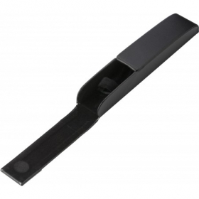 PU luxurious black pen case, suitable for one pen, Black | 7129-01