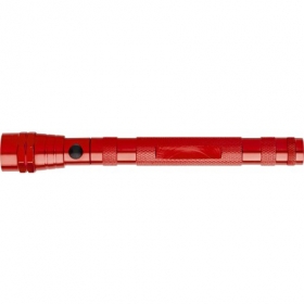 Telescopic aluminium flash light, Red | 6639-08