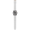Small, alloy and mineral glass watch for women, White; cod produs : 6555-02