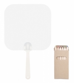 colouring paper fan;AP718158-01