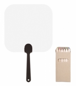 colouring paper fan;AP718158-10