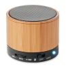 BoxÄƒ rotundÄƒ Bluetooth bambus  MO9608-03; cod produs : MO9608-03