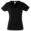 Ladies V-neck t-shirt    FO1398-BK-L; cod produs : FO1398-BK