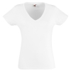 Ladies V-neck t-shirt    FO1398-WH-L; cod produs : FO1398-WH