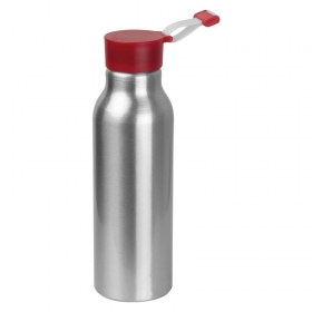Metal drinking bottle with silicone lid;6086305