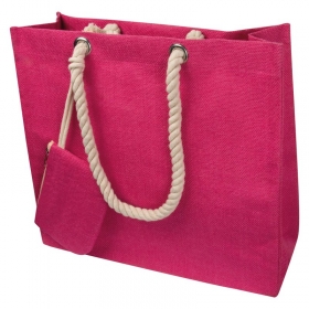 Jute bag with drawstring;6086511