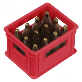 Bottle opener in the shape of a beer crate;8083705